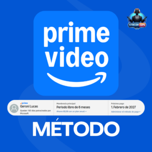 Método Prime Video (6 Meses)