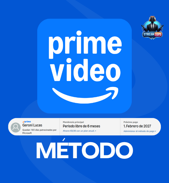 Método Prime Video (6 Meses)
